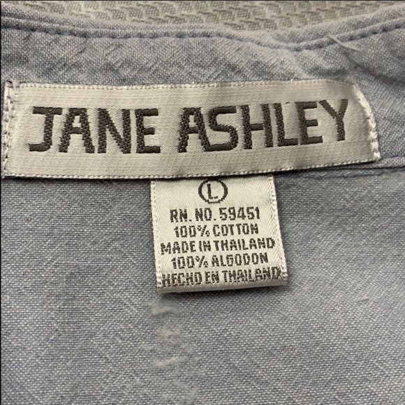 JANE ASHLEY Vintage Beaded Button Down Shirt - Picture 5 of 7